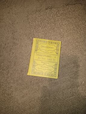 Antique 1882 Shakespeare Book As You Like It Kellogg English Classics Very RARE